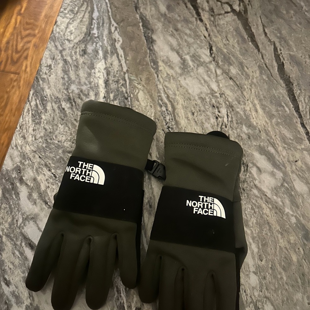 The North Face Men's Olive and Black Gloves